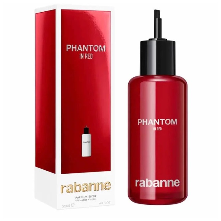 Rabanne Phantom In Red Parfum Elixir Parfum 200ml Recharge