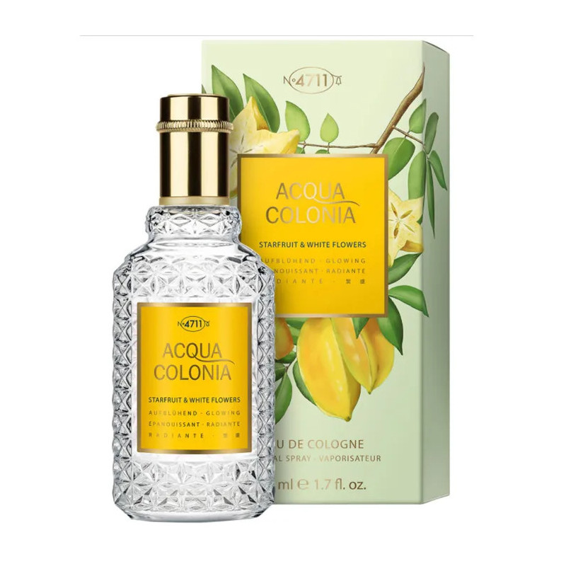 4711 Acqua Colonia Starfruit y White Flowers Eau De Cologne Vaporisateur 50ml
