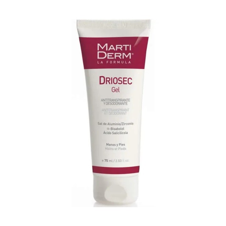Martiderm Driosec Déodorant Gel Pour Les Mains et Les Pieds 75ml