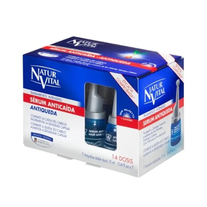 Naturvital Ampoules Traitement Intensif Sérum Anti-Chute 7x12ml