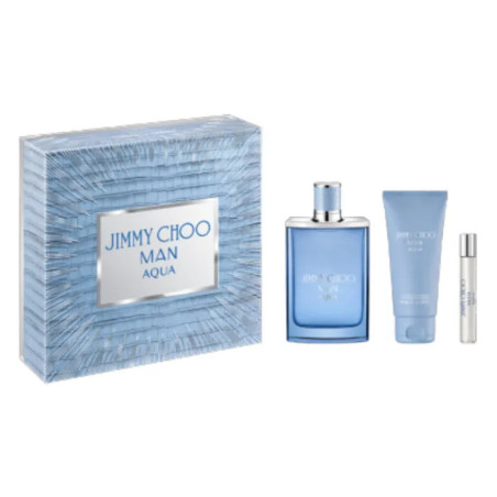 Jimmy Choo Man Aqua Eau De Toilette Vaporisateur 100ml Coffret 3 Produits