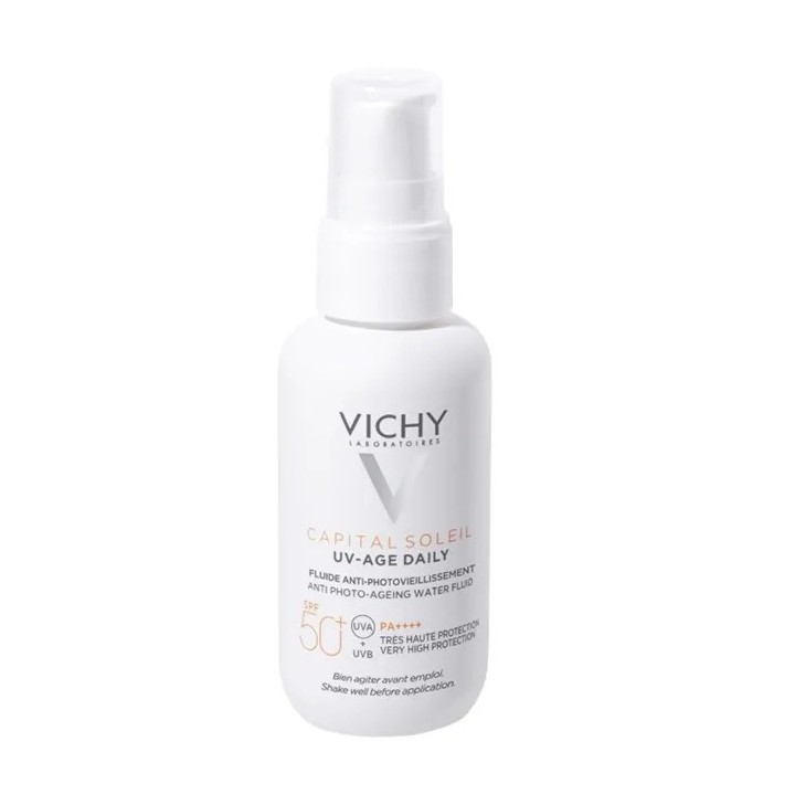 Vichy Capital Soleil Uv-Age Daily SPF50+ Water Fluid Antifotoaging 40ml