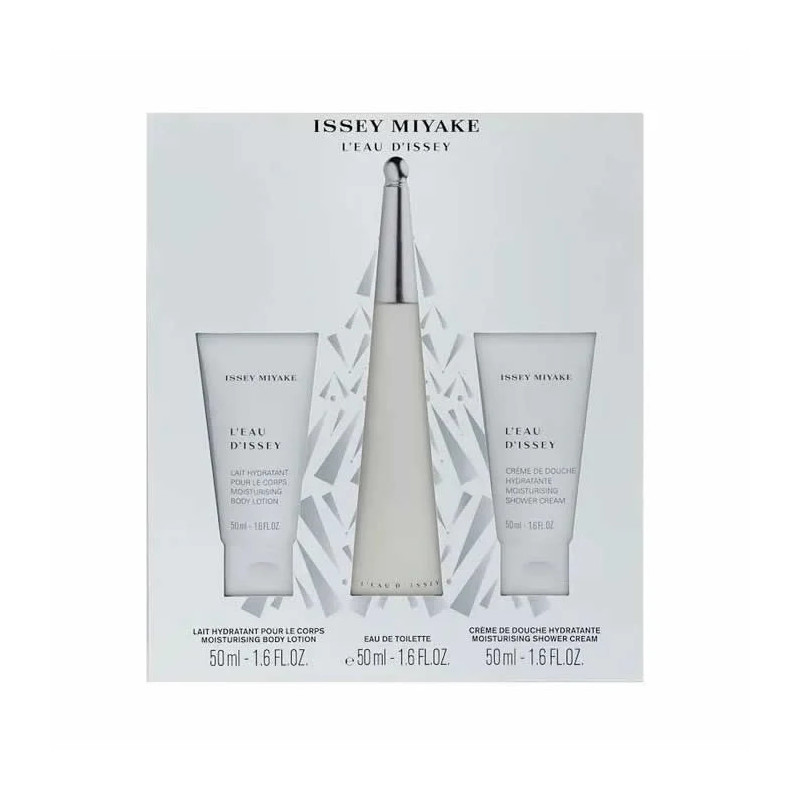 Issey Miyake L'Eau D'Issey Eau De Toilette Spray 50ml Coffret 3 Produits