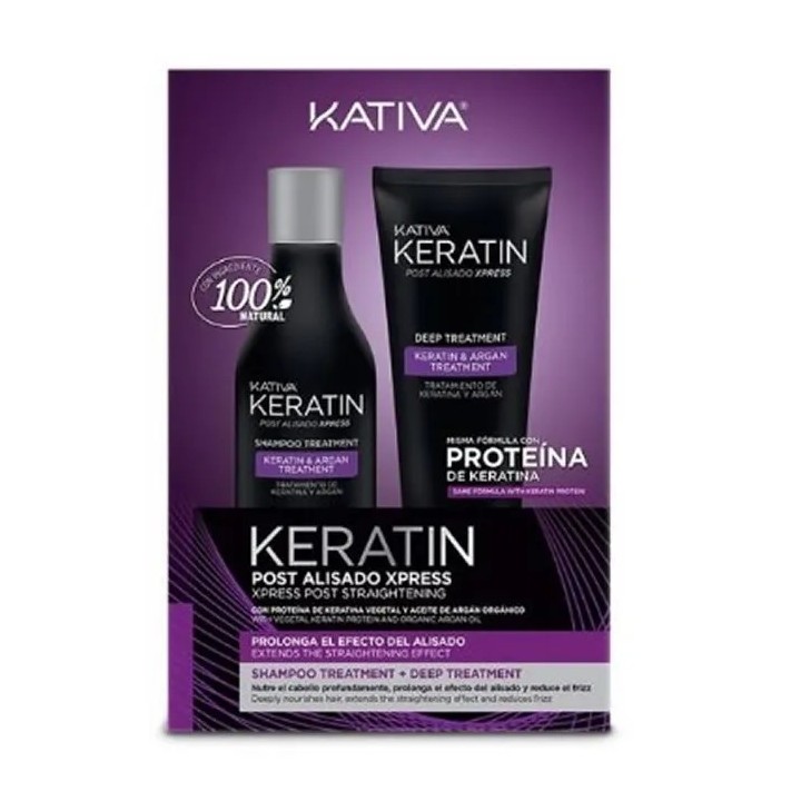 Kativa Keratin Post-lissage Xpress Coffret 2 Produits