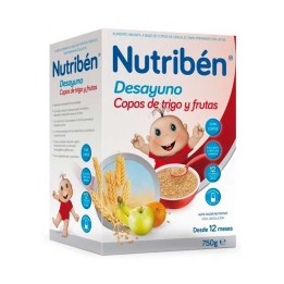 Nutribén Flocons de Petit-Déjeuner Au Blé et Aux Fruits 750g