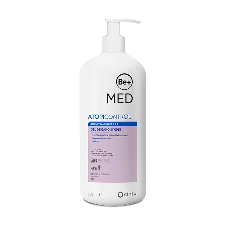 Be+ Syndet Gel de Bain pour Peau Atopique 750ml