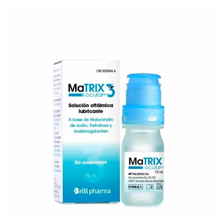 Matrix Ocular 3 Gouttes Ophtalmiques 10ml