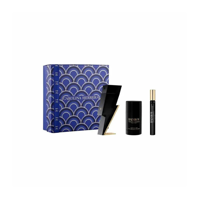 Carolina Herrera Bad Boy Eau De Toilette Vaporisateur 100ml Coffret 3 Produits