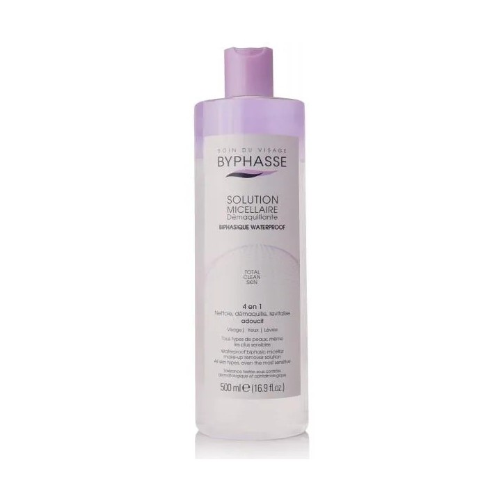 Byphasse Solución Micelar Desmaquillante Bifásica Waterproof 500ml