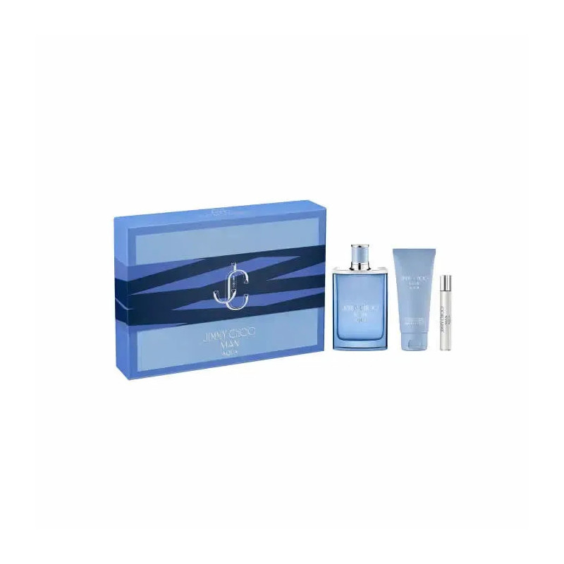 Jimmy Choo Man Aqua Eau De Toilette Vaporisateur 100ml Coffret 3 Produits