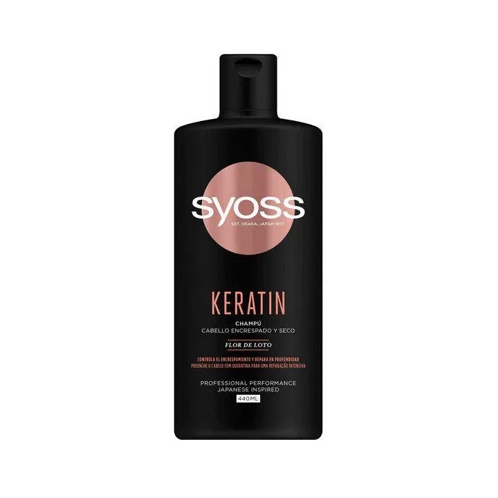 Syoss Keratin Champú Cabello Encrespado y Seco 440ml