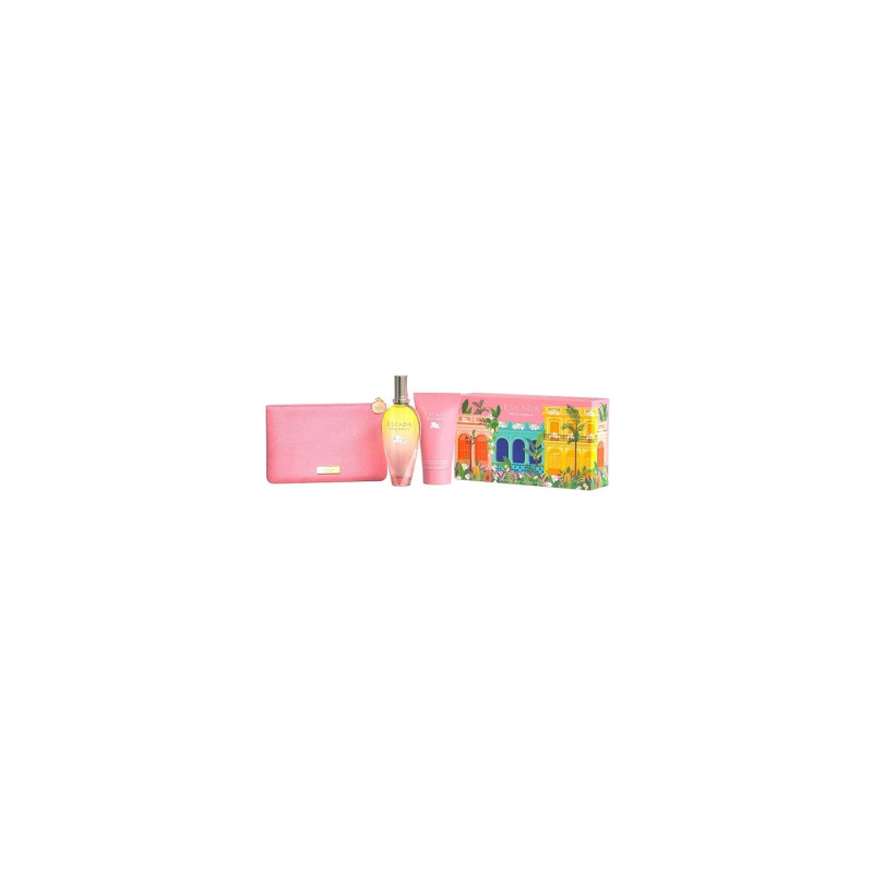 Set Escada Brisa Cubana Edt 100ml Body 100ml Neceser@