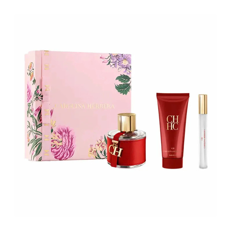 Carolina Herrera Ch Eau De Toilette Spray 100ml Coffret 3 Produits