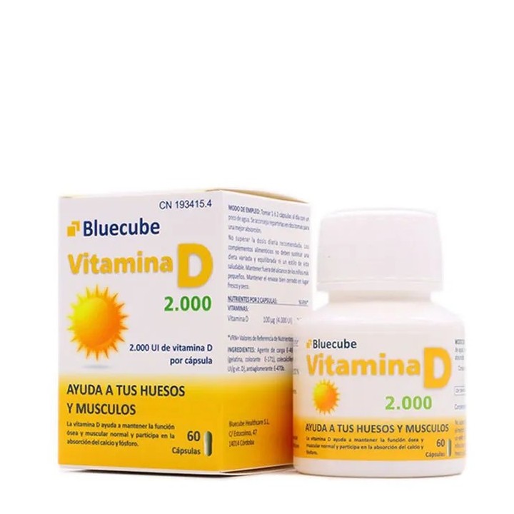 Bluecube Vitamine D 2000 60 Capsules