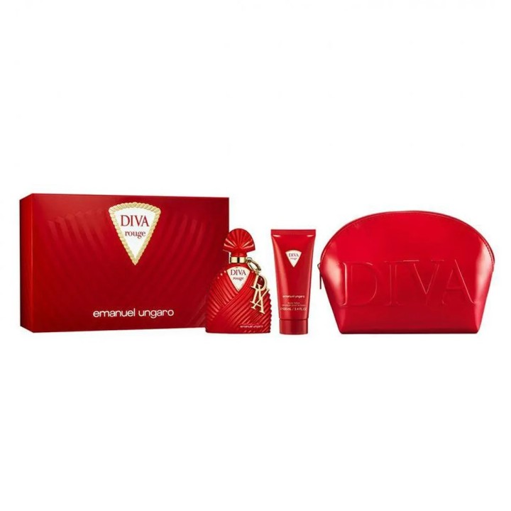 Emanuel Ungaro Diva Rouge Epv 100ml Leche Corporal 100ml Neceser