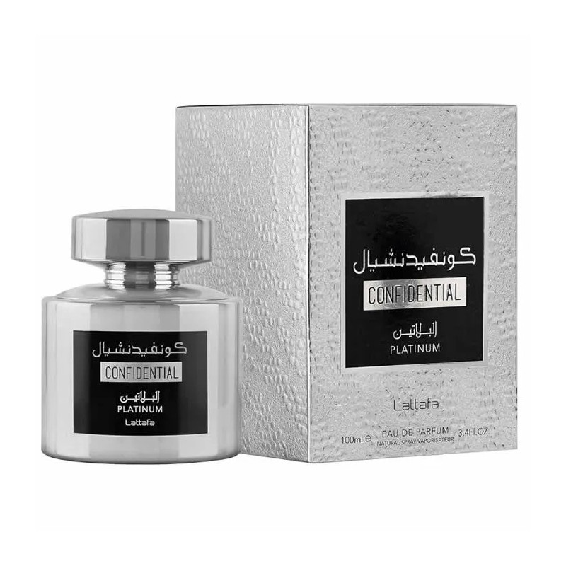 LATTAFA CONFIDENTIAL PLATINUM EDP SPRAY 100 ML