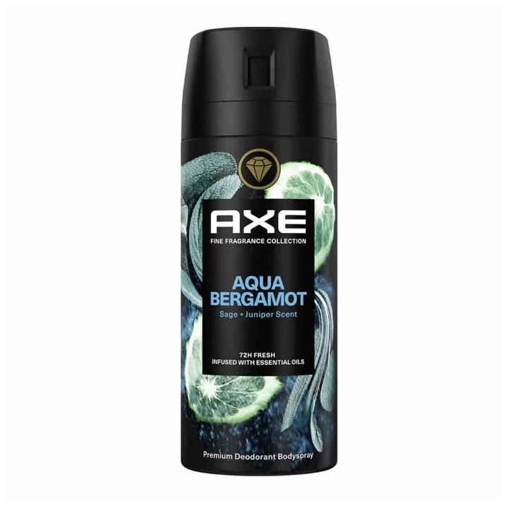 Axe Aqua Bergamot Deodorant Body Spray 150ml