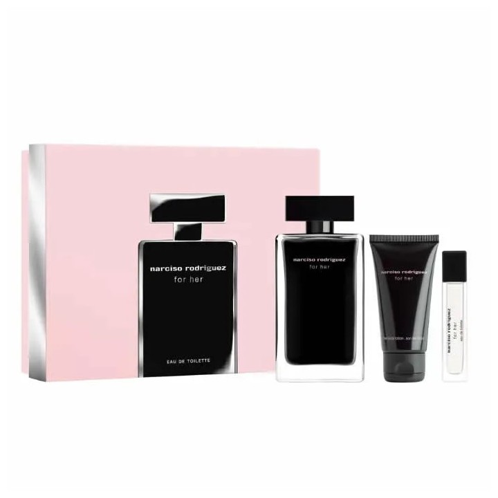 Narciso Rodriguez For Her Eau De Toilette 100ml Coffret 3 Produits