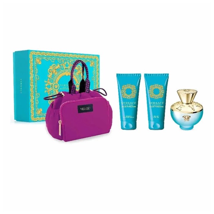 Versace Dylan Torquoise Eau De Toilette Spray 100ml Coffret 4 Produits