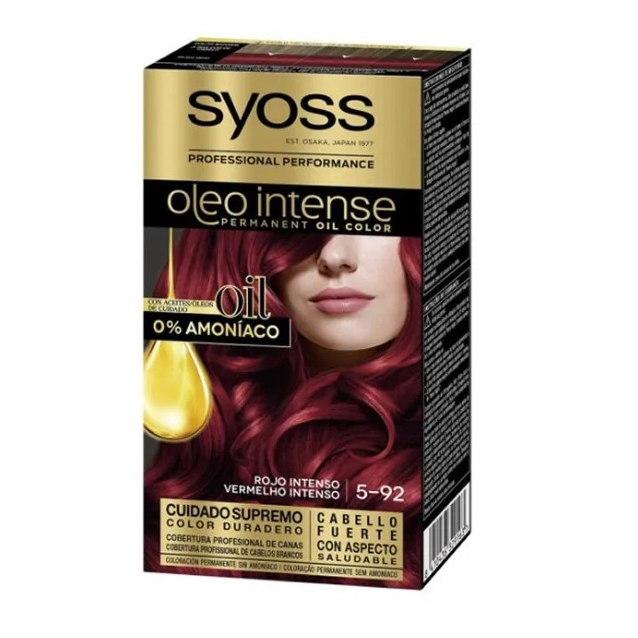 Syoss Oleo Intense Permanent Hair Color 5-92 Intense Red