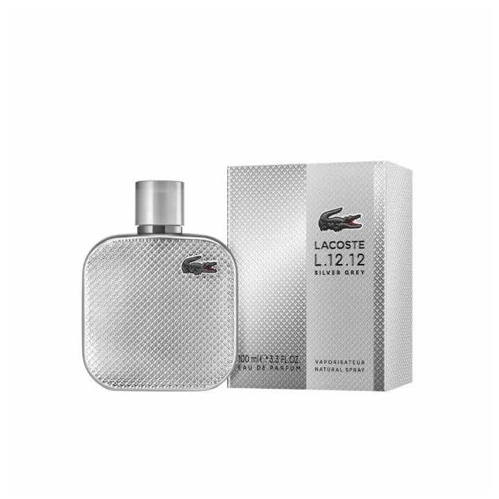 Lacoste L.12.12 Silver Grey Eau De Parfum Vaporisateur 100ml