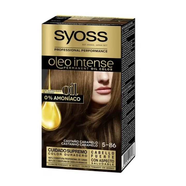 Syoss Oleo Intense Permanent Hair Color 5-86 Caramel Brown