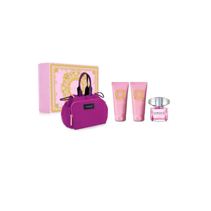 Versace Bright Crystal Eau De Toilette Vaporisateur 90ml Coffret 4 Produits