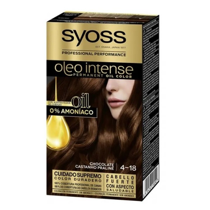 Syoss Oleo Intense Permanent Hair Color 4-18 Chocolate