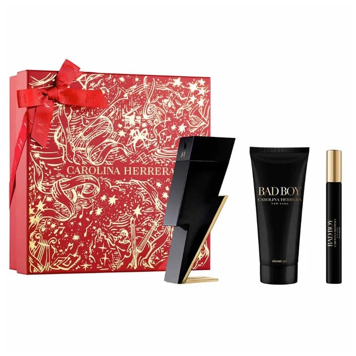 Carolina Herrera Bad Boy Eau De Toilette 100ml Coffret 3 Produits