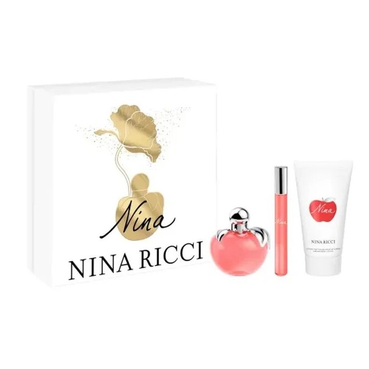 Nina Ricci Nina Eau De Toilette Vaporisateur 50ml Coffret 3 Produits