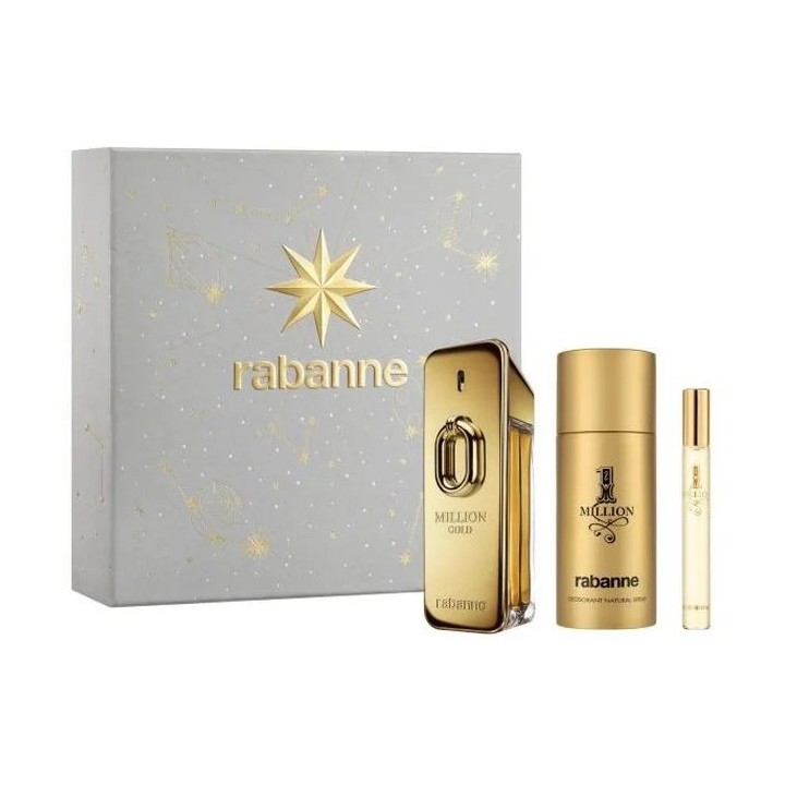 Rabanne Million Gold Eau de Parfum Intense Vaporisateur 100ml Coffret…