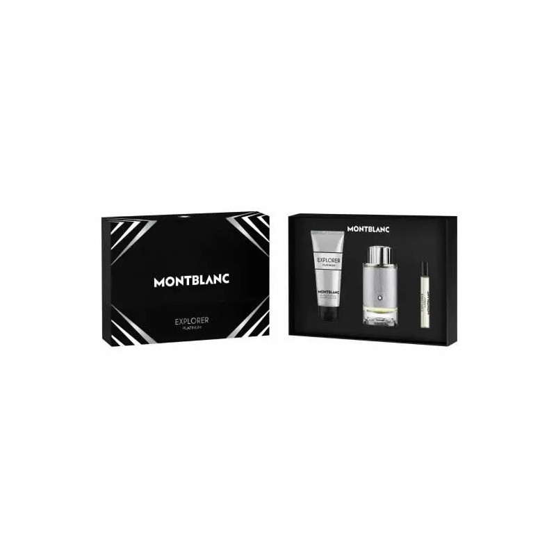 Montblanc Explorer Platinum Eau De Parfum Vaporisateur 100ml Coffret 3 Produits