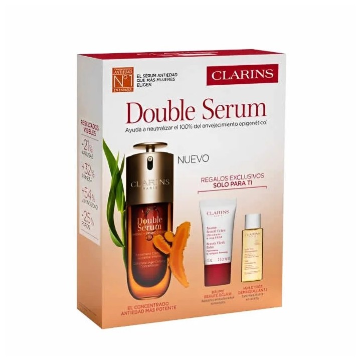 Clarins Double Serum 50ml Coffret 3 Produits