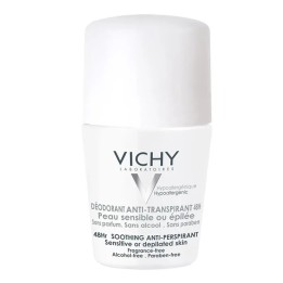 Vichy Déodorant 48H Roll On Anti Transpirant Peaux Sensibles Ou Epilées 50ml