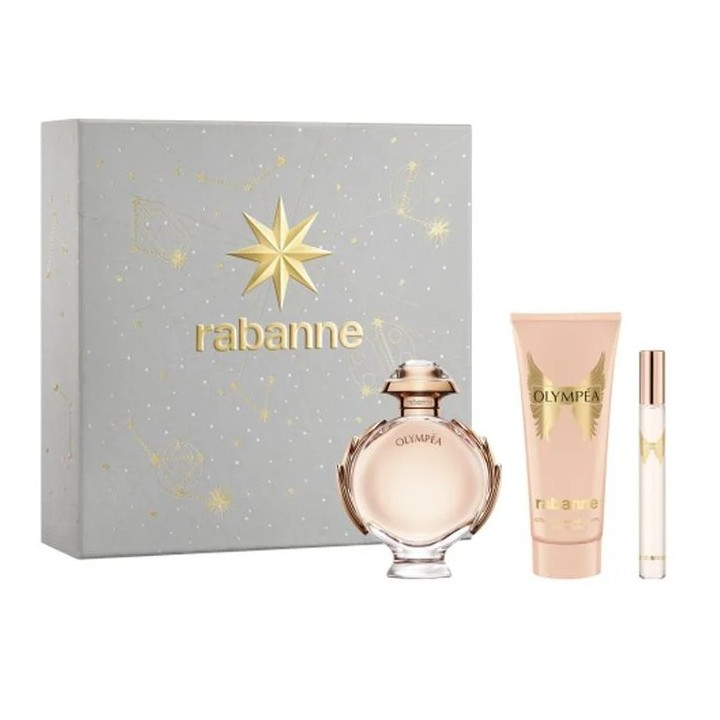 Rabanne Olympéa Eau De Parfum Vaporisateur 80ml Coffret 3 Produits