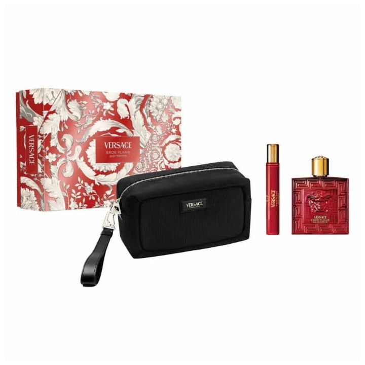 Versace Eros Flame Eau de Parfum Vaporisateur 100ml Coffret 3 Produits