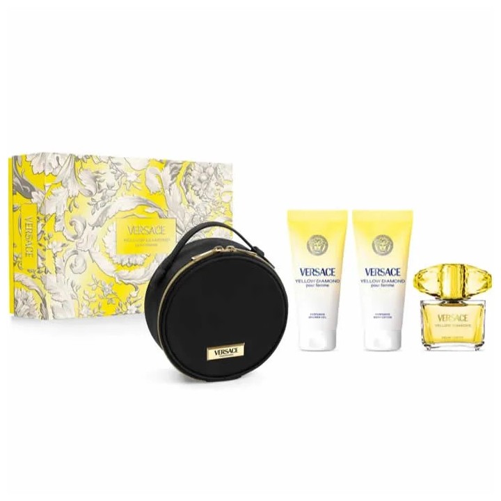 Versace Yellow Diamond Eau De Toilette 90ml Coffret 4 Produits