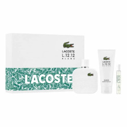 Lacoste L 12 12 Blanc Eau de Toilette Vaporisateur 100ml Coffret 3 Produits