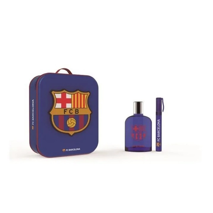 FC Barcelona Eau De Toilette Vaporisateur 100ml Coffret 3 Produits