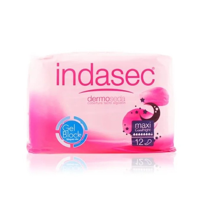 Indasec Dermoseda Good Night Incontinence Compress Maxi 12 Unités