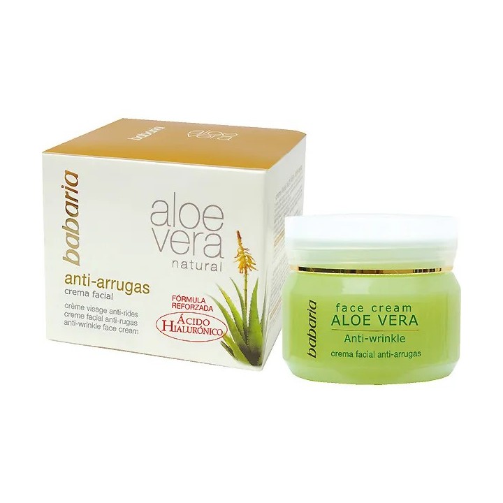 Babaria Natural Crème Faciale Anti Rides Aloe Vera 50ml