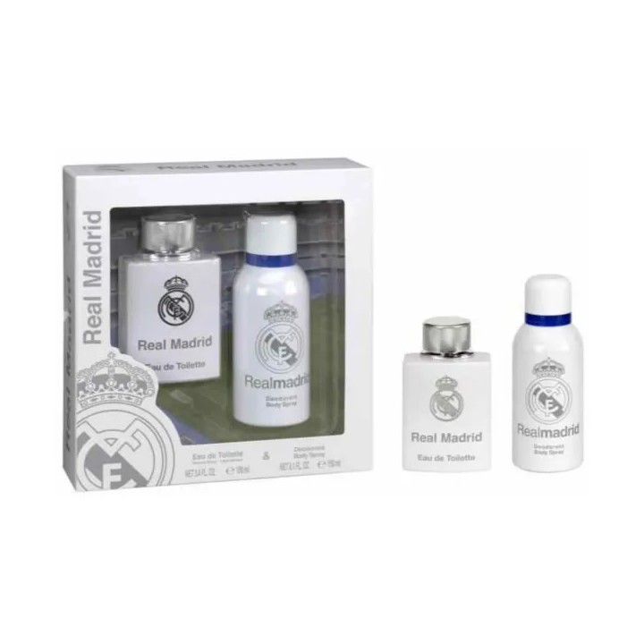 Real Madrid Eau De Toilette Vaporisateur 100ml Coffret 2 Produits