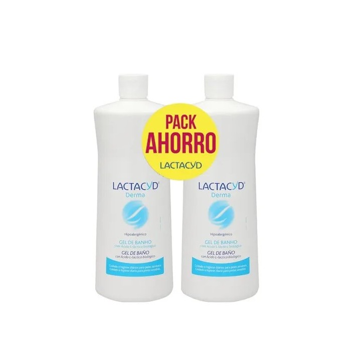 Lactacyd Derma Gel de Bain 2x1000 ml