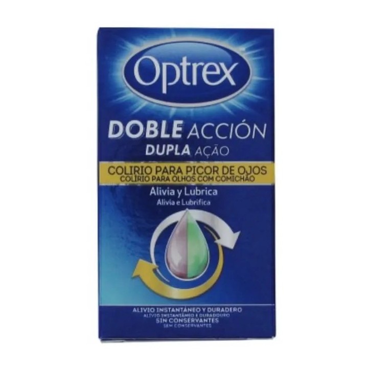 Optrex Doble Acción Splash Gouttes Démangeaison Yeux 10ml