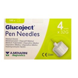 Menarini Glucoject Aiguille à Insuline 32gx4mm 100U
