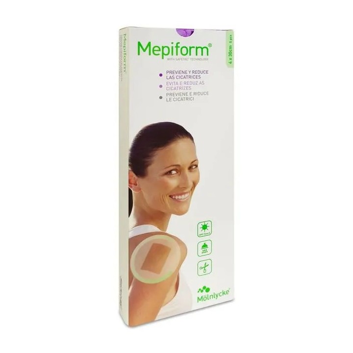 Mepiform Réducteur De Cicatrices 4 X 30 Cm 5 Unités