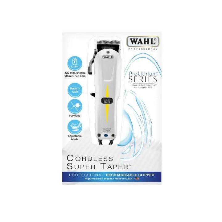 Wahl Super Taper Powerful Heavy Duty Cordless Clipper