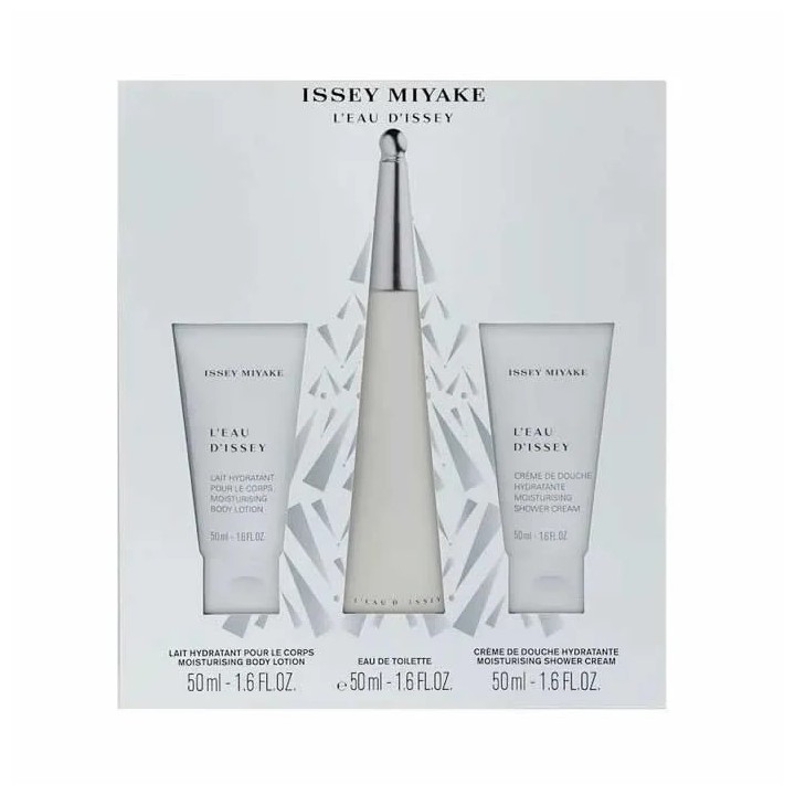 Issey Miyake L'Eau D'Issey Eau De Toilette Spray 50ml Coffret 3 Produits