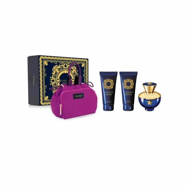 Versace Dylan Blue Pour Femme Eau De Parfum Vaporisateur 100ml Cofrret 4 Produits