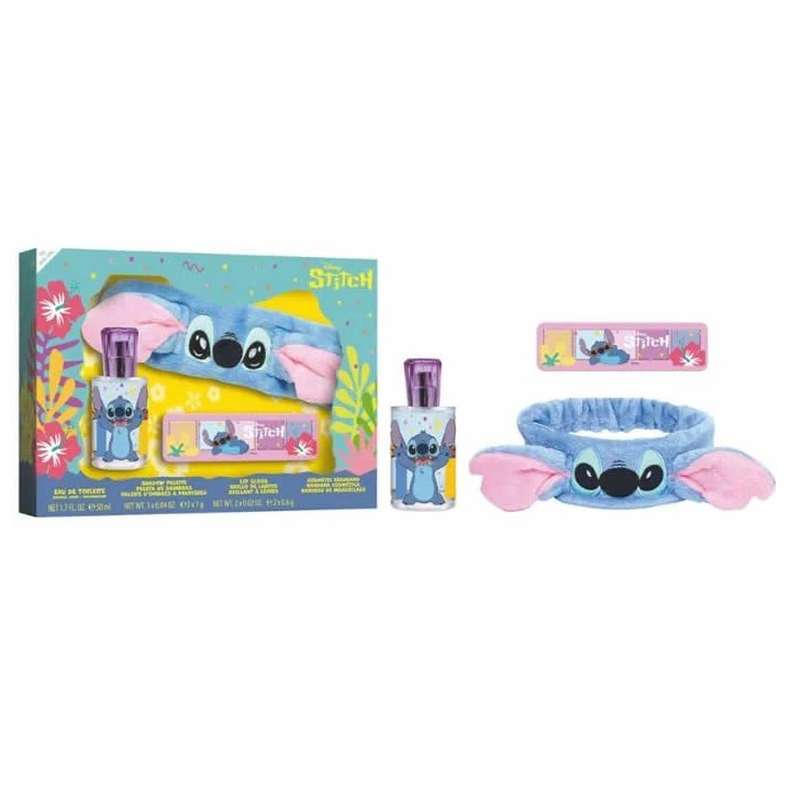 Disney Stitch Eau De Toilette Spray 50ml Coffret 3 Produits